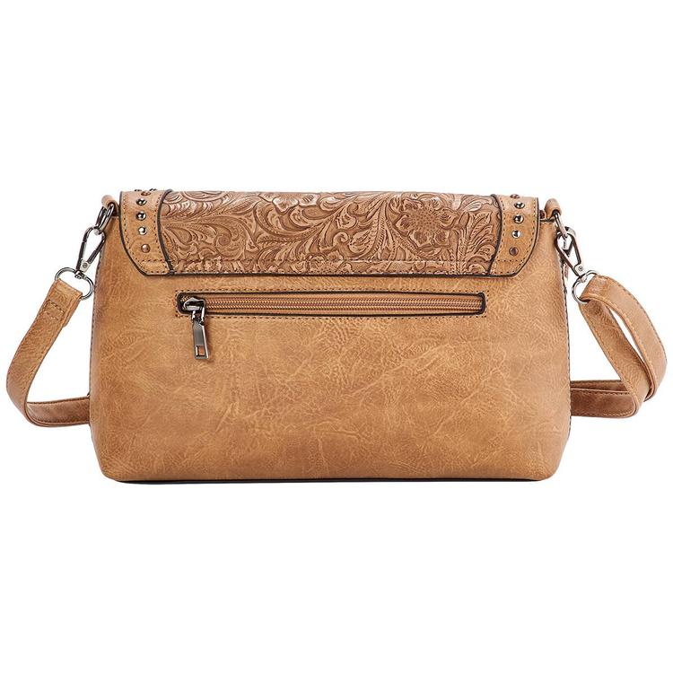 Sam & Hadley Tooled East/West Flap Crossbody