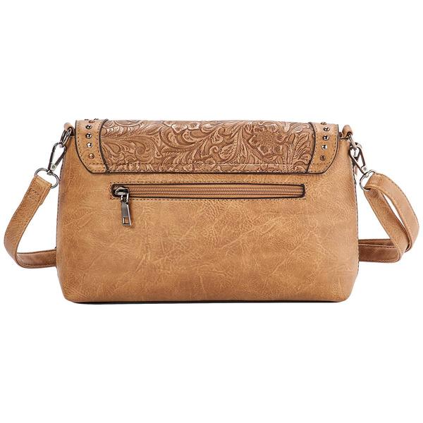 Sam & Hadley Tooled East/West Flap Crossbody