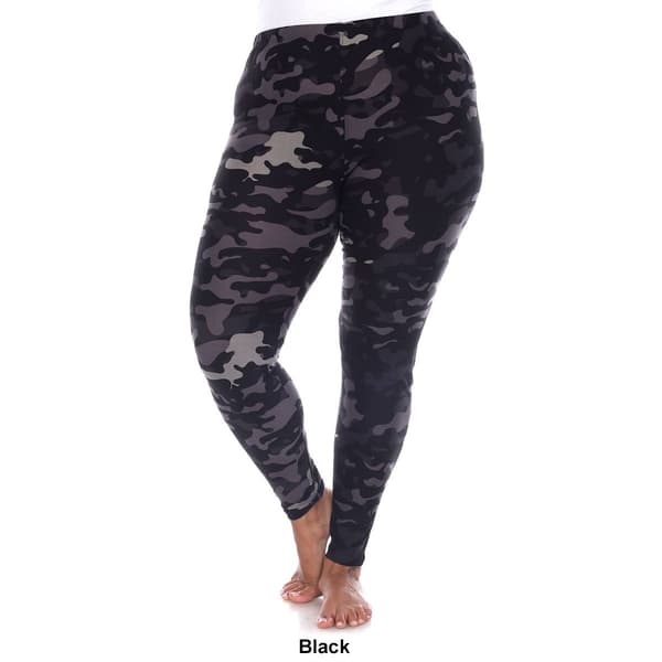 Plus Size White Mark High-Rise Camo Print Leggings
