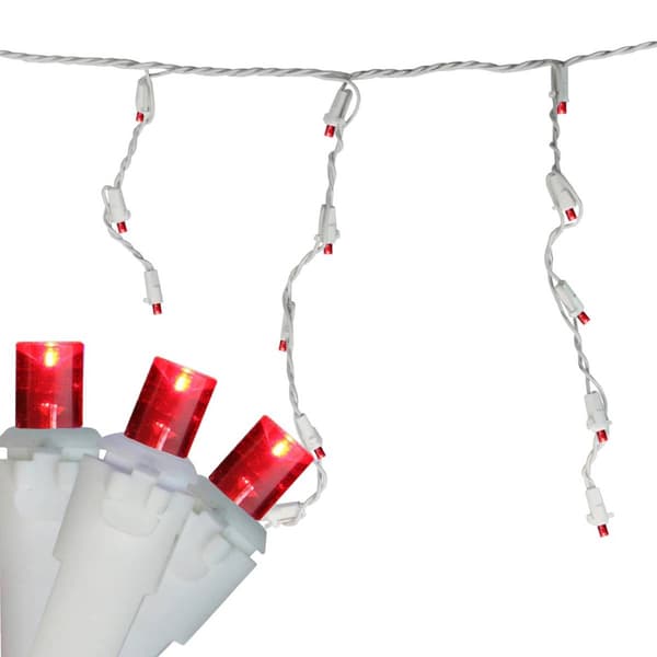 Northlight Seasonal 5.6ft. Red LED Icicle Christmas Lights