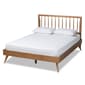 Baxton Studio Toru Ash Walnut Wood Full-Size Platform Bed - image 1