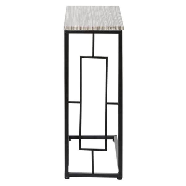 9th & Pike&#174; Black Contemporary Metal Accent Table