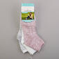 Womens Cuddl Duds&#174; 3pk. Textured Ankle Super Soft Socks - image 3