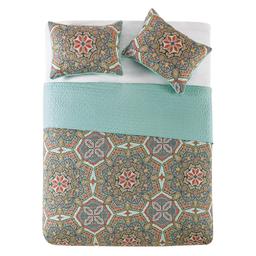 VCNY Home Yara Reversible Medallion Quilt Set