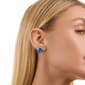 Athra Fine Silver Plated 12mm Crystal Cushion-Cut Stud Earrings - image 3