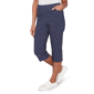 Petite Alfred Dunner Port Side Pull On Dot Capris - image 3