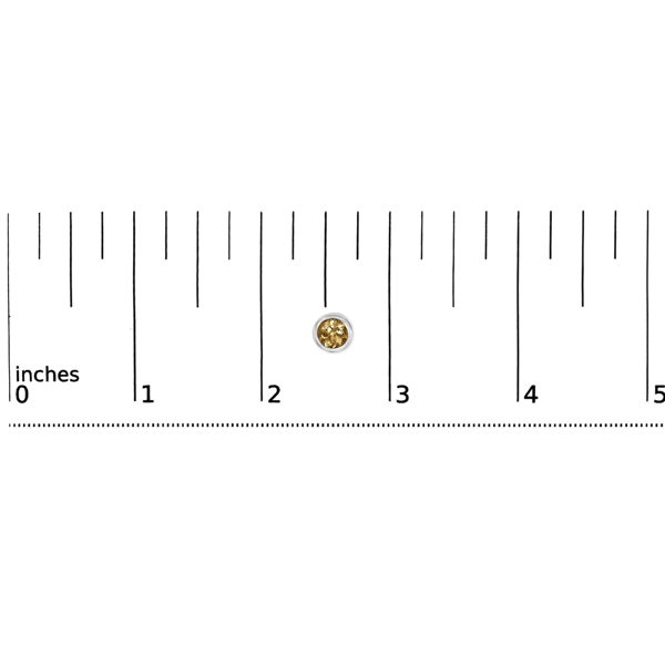 Haus of Brilliance Sterling Silver Yellow Citrine Stud Earrings