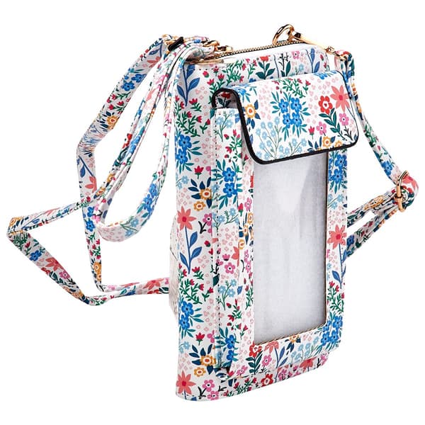 Womens DS Fashion North/South Crossbody Wallet with Tech Window