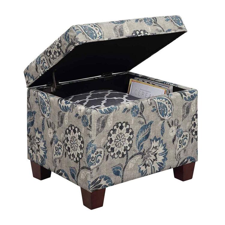 Convenience Concepts Madison Paisley Storage Ottoman