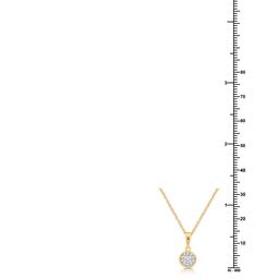 Nova Star® Lab Grown Diamond Bezel Frame Pendant & Earring Set