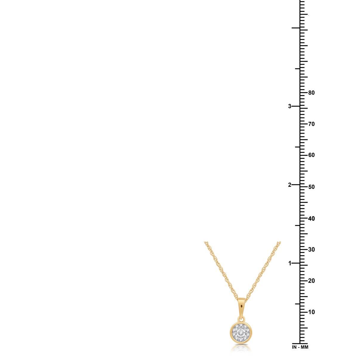 Nova Star® Lab Grown Diamond Bezel Frame Pendant & Earring Set