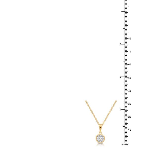 Nova Star® Lab Grown Diamond Bezel Frame Pendant & Earring Set