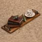 Kalmar Home Extra Long Acacia Wood Tray with Metal Handles - image 2