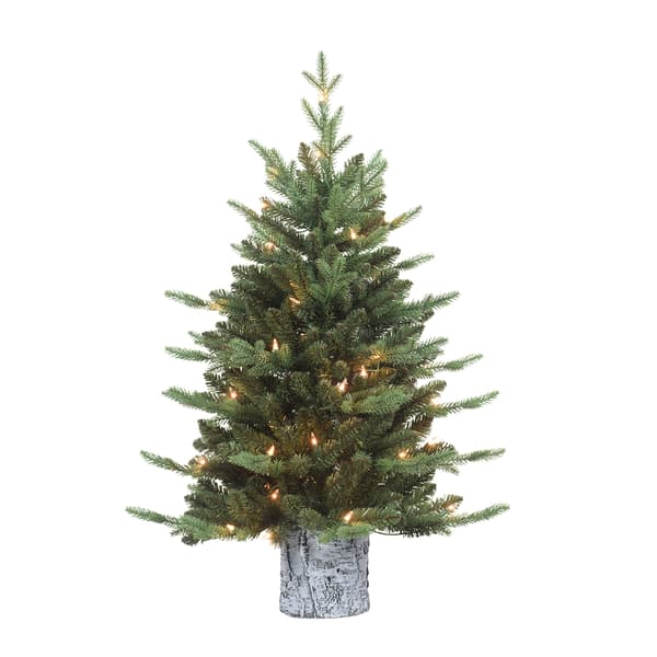 Puleo International Pre-Lit 3ft. Potted Artificial Christmas Tree - image 