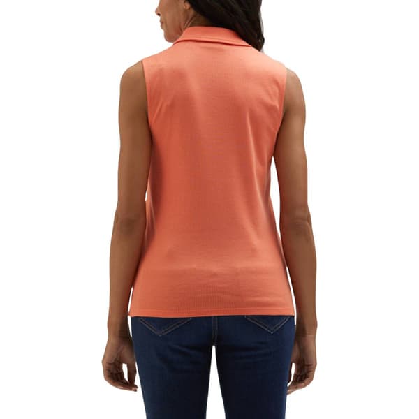 Womens Rafaella&#174; Sleeveless Zip Polo