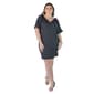 Plus Size 24/7 Comfort Apparel V-Neck Knee Length Dress - image 3