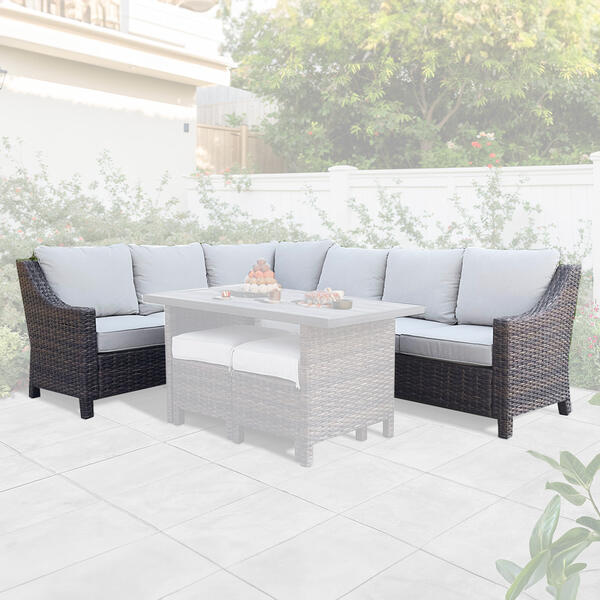 Palermo 2pc. All-Weather Resin Wicker Sectional - image 