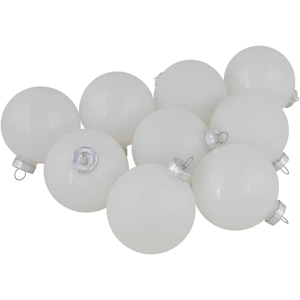 Northlight Seasonal 9ct. Glass Ball Christmas Ornaments