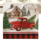 Threadmade Vintage Christmas Tree Farm Holiday Table Runner - image 1