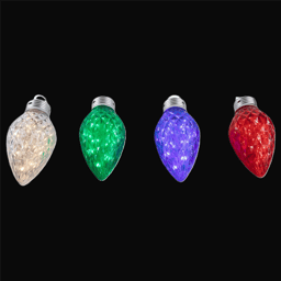Northlight 9ft. LED C9 Style Faceted Twinkle Christmas Lights
