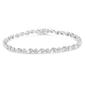 Diamond Classics&#8482; Silver 1/10ctw.  Diamond Link Bracelet - image 2