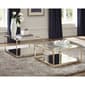 Coaster 2pc. Square Occasional Set - Rose Brass - image 1