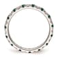 Pure Fire 14kt. White Gold Lab Created Alexandrite Eternity Band - image 3
