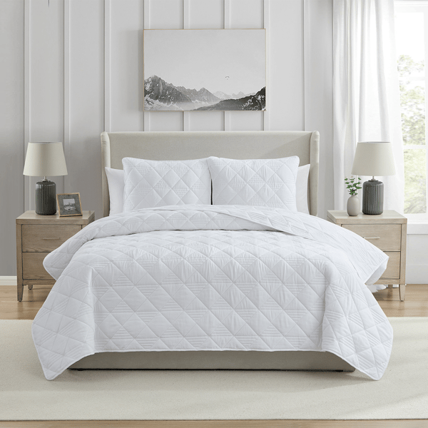 VCNY Home Lucy 3pc. Pinsonic Diamond Microfiber Quilt Set - image 