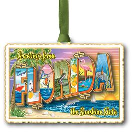 Beacon Design Florida Vintage Postcard Ornament