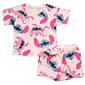 Girls (4-6x) Disney Stitch & Angel Tee & Short Set - image 2