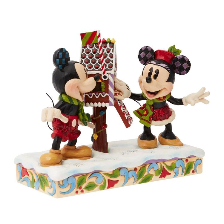 Jim Shore Disney Traditions Mickey & Minnie Christmas Figurine