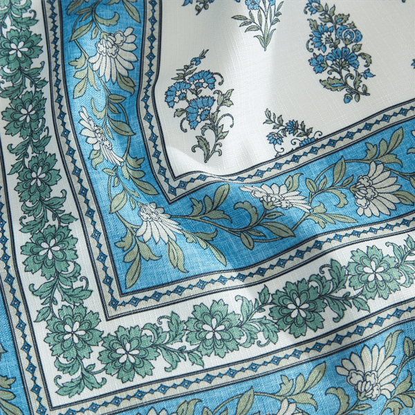 Threadmade Tropez Block Print Stain Table Runner