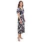Womens Luxology Short Sleeve Square Neck Floral Jumpsuit - image 4