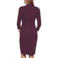 Womens Calvin Klein 3/4 Sleeve Split Neck Crepe Sheath Dress - image 2