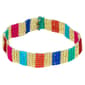 Ashley Cooper(tm) Multi Color Seed Bead Color Block Stretch Bracelet - image 1