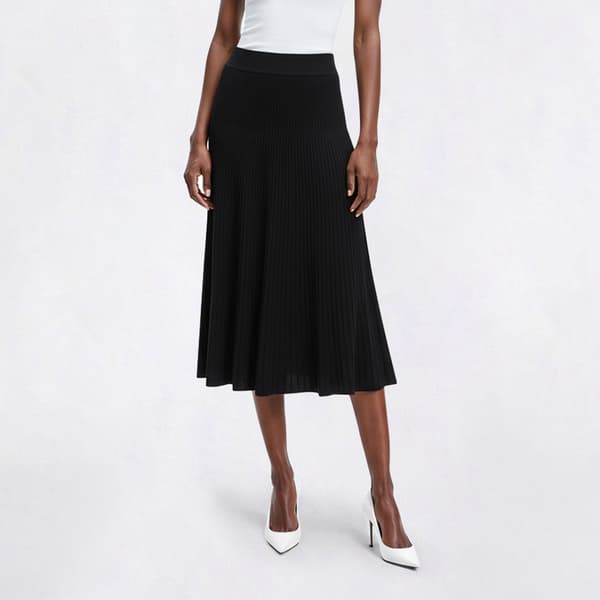 Womens Ninety Clothing Pull On Ottoman Midi Skirt