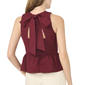 Womens MSK Sleeveless Ruffle Hem Bow Back Blouse - image 2
