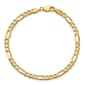 Unisex Gold Classics&#40;tm&#41;10kt 4.5mm 7in Concave Figaro Chain Bracelet - image 1