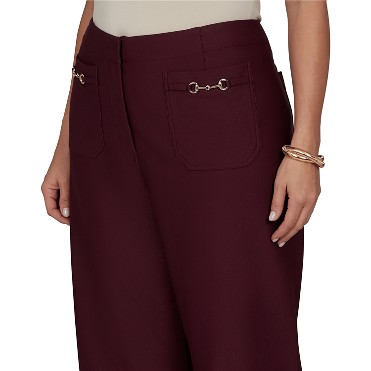 Plus Size Ruby Rd. English Countryside Solid Pique Knit Pants