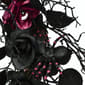 National Tree 22in. Halloween Black Rose Wreath - image 2