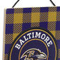 Open Road Ravens Plaid Hanging Wood Wall Decor - image 3
