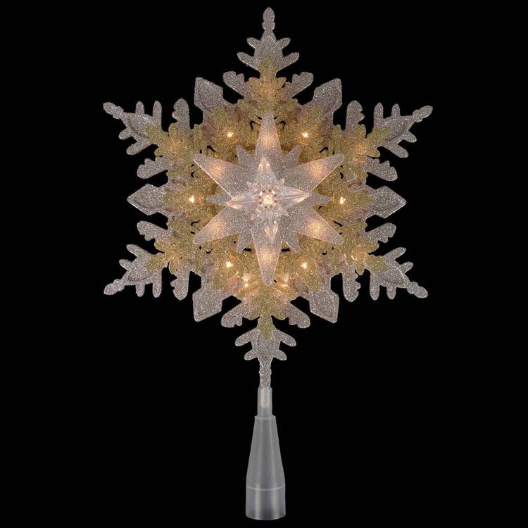 Northlight Seasonal 13.75in. Snowflake Christmas Tree Topper