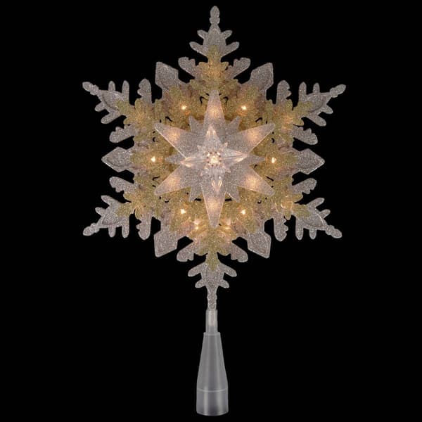 Northlight Seasonal 13.75in. Snowflake Christmas Tree Topper