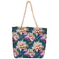 Renshun 3D Floral Canvas Tote - Purple/White - image 4