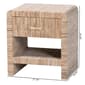 bali & pari Callan Bohemian Woven Natural Grasscloth Nightstand - image 11