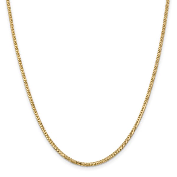 Unisex Gold Classics&#40;tm&#41; 2.0mm. 14k Solid Polished Franco Necklace - image 