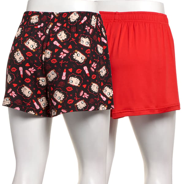 Juniors Betty Boop 2pk Pajama Shorts