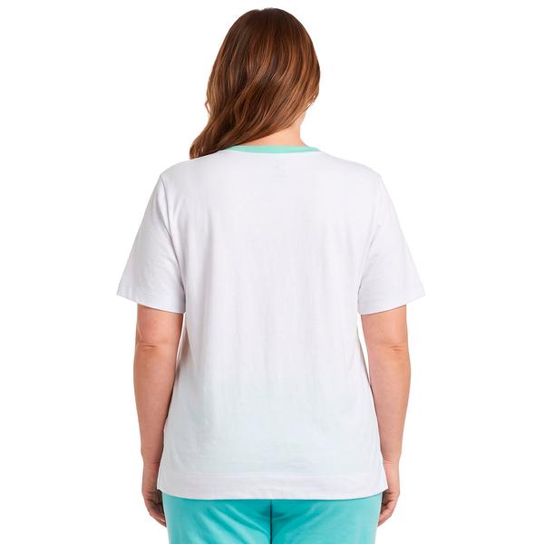 Plus Size HUE® Short Sleeve Cocktails Country Club Pajama Tee
