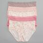 Womens Laura Ashley&#40;R&#41;5pk. Brushed Brief Panties - LS3208-5PKAR - image 1