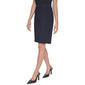 Womens DKNY Solid Pull On Slim Zip Back Pencil Skirt - Navy - image 3